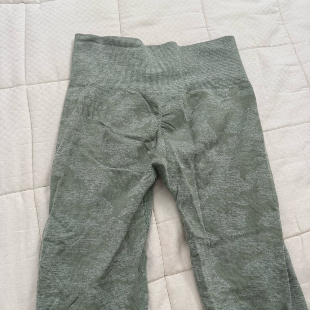 Green Camouflage Leggings